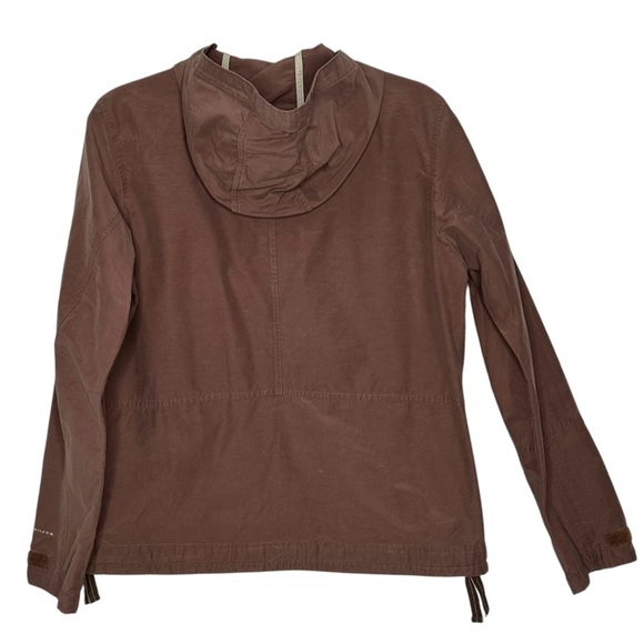 Columbia Omni-Shade Brown Full Zip Hooded Windbreaker w/Pockets Sz M - Picture 2 of 15
